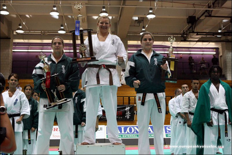 Women Kumite<br>heavyweight winners